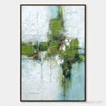 HOLMAN ART Verdant Echo | Green Abstract Textured Oil Painting for Wall - image 1