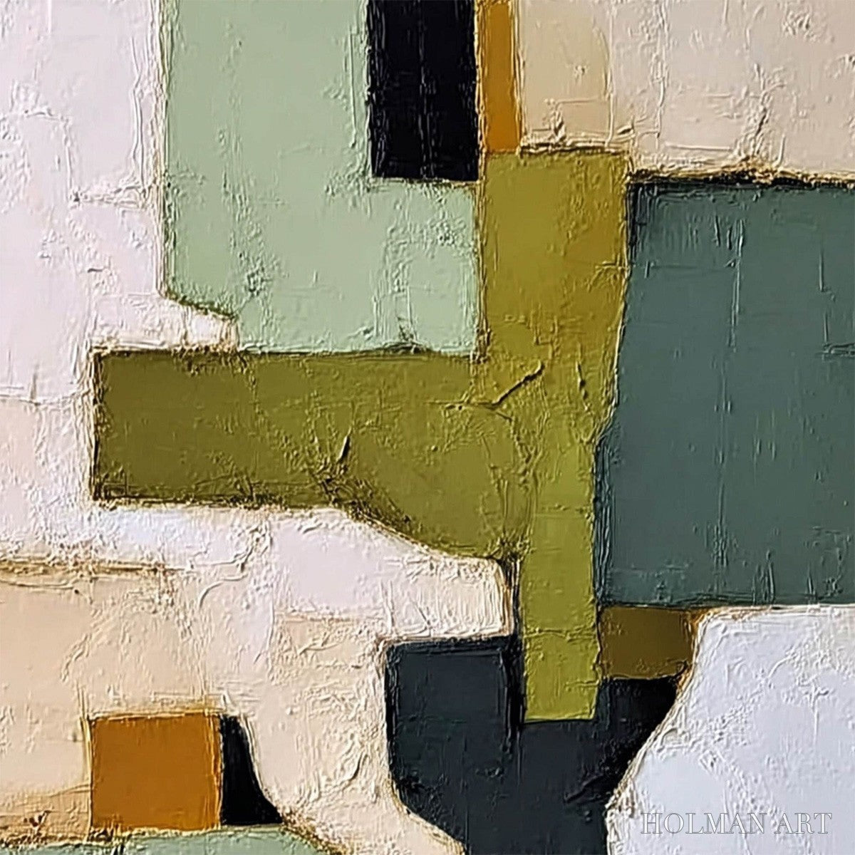 HOLMAN ART Terra Firma – Textured Wabi Sabi Abstract Oil Painting - image 3