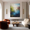 HOLMAN ART Lakeside Reverie – Textured Abstract Landscape Impasto Oil Painting - image 2