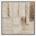 HOLMAN ART Strata – Textured Wabi Sabi Abstract Painting in Neutral Tones - image 1