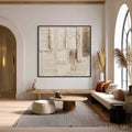 HOLMAN ART Strata – Textured Wabi Sabi Abstract Painting in Neutral Tones - image 2