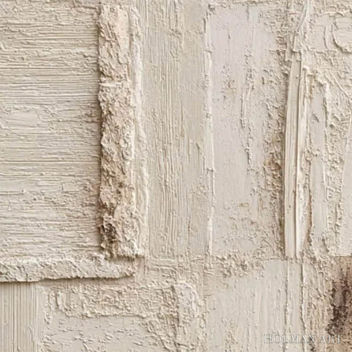 HOLMAN ART Strata – Textured Wabi Sabi Abstract Painting in Neutral Tones - image 5