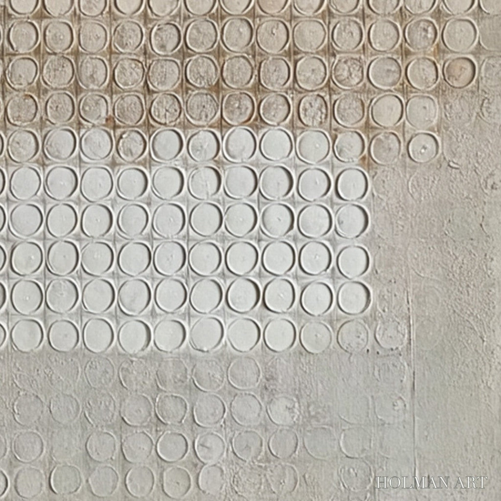 HOLMAN ART Silent Rhythm – Textured Wabi Sabi Abstract Painting in Neutral Tones - image 3