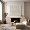 HOLMAN ART Codex of Calm – Large Square Textured Wabi Sabi Abstract Painting - image 2