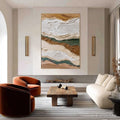 HOLMAN ART Terra Veins – Textured Wabi Sabi Abstract Earth Landscape Painting - image 2