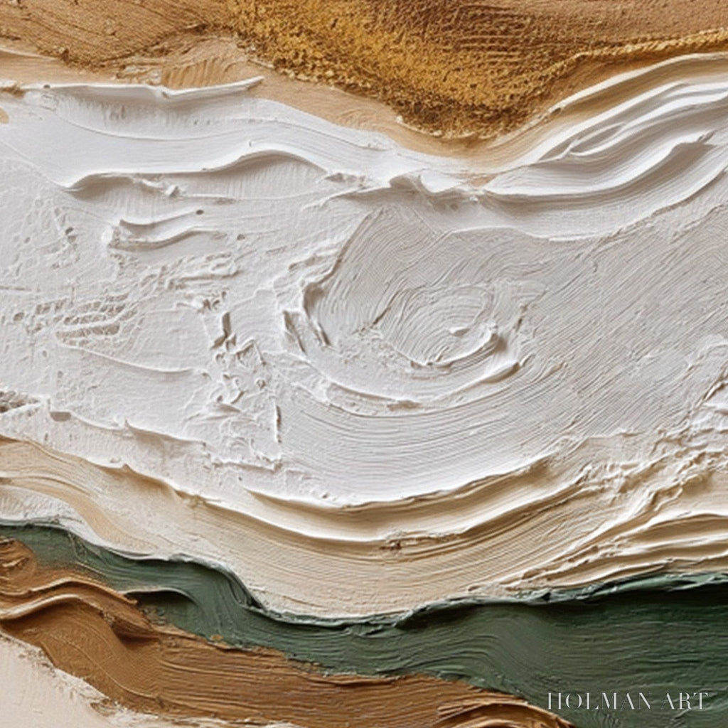 HOLMAN ART Terra Veins – Textured Wabi Sabi Abstract Earth Landscape Painting - image 5