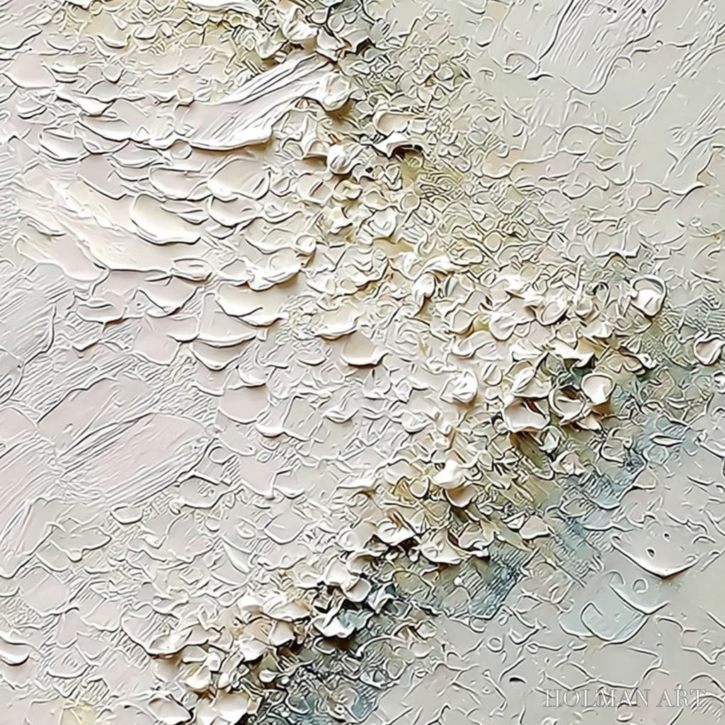 HOLMAN ART Aegean Foam – Heavily Textured Wabi Sabi Abstract Painting - image 3