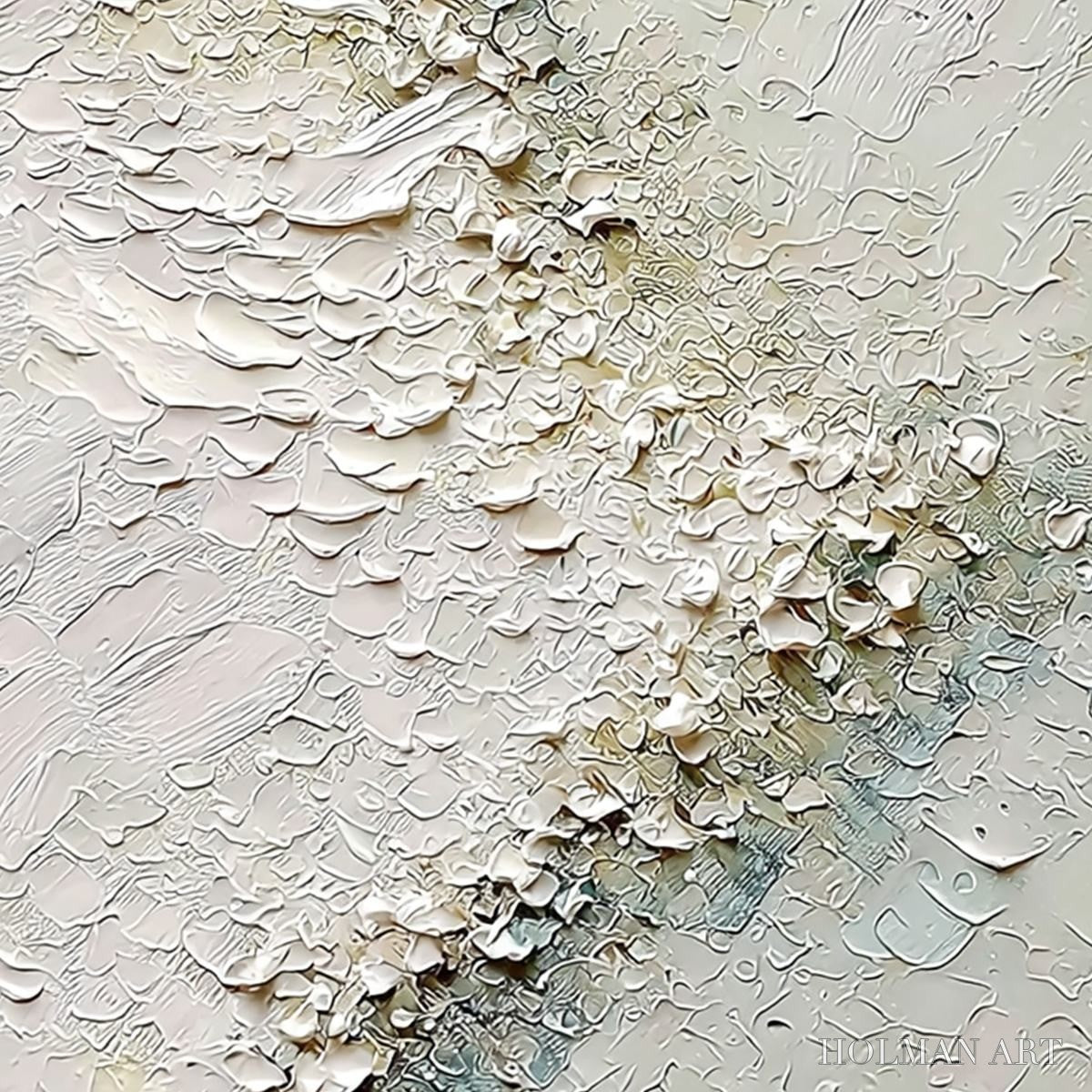 HOLMAN ART Aegean Foam – Heavily Textured Wabi Sabi Abstract Painting - image 3