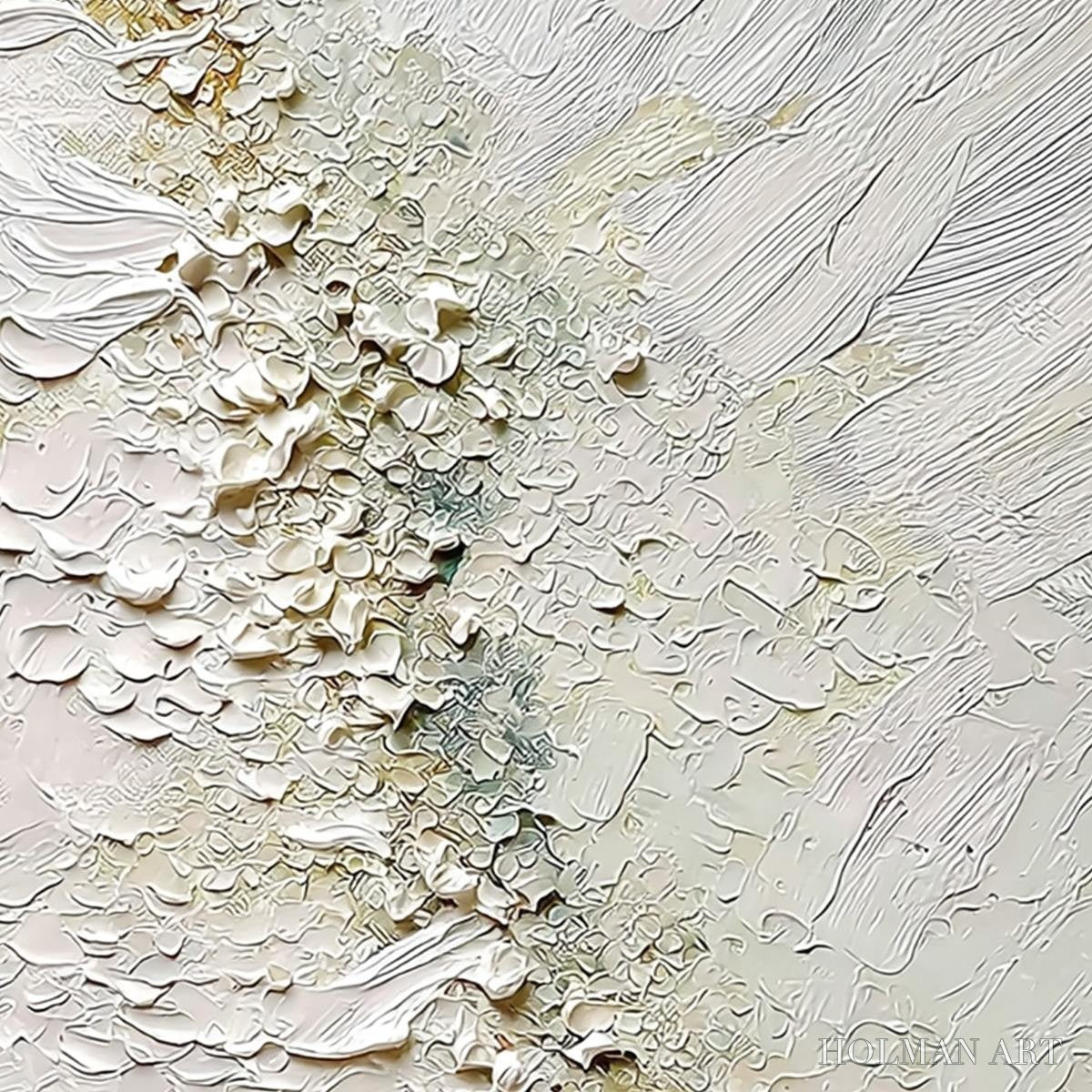 HOLMAN ART Aegean Foam – Heavily Textured Wabi Sabi Abstract Painting - image 5