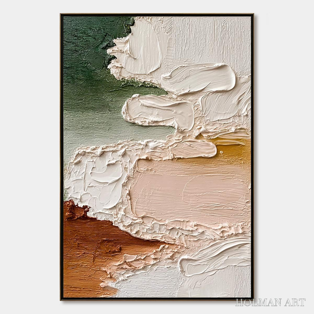HOLMAN ART Earthen Veil – Textured Abstract Earth Tone Impasto - image 1