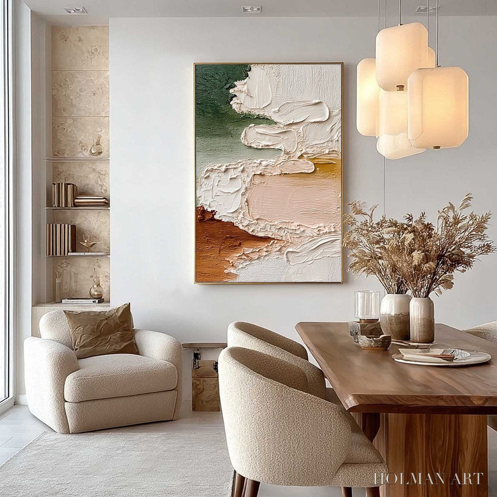 HOLMAN ART Earthen Veil – Textured Abstract Earth Tone Impasto - image 4