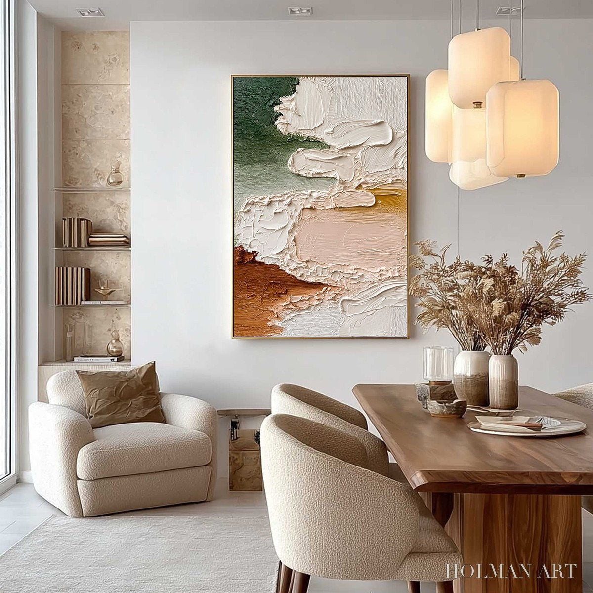 HOLMAN ART Earthen Veil – Textured Abstract Earth Tone Impasto - image 4