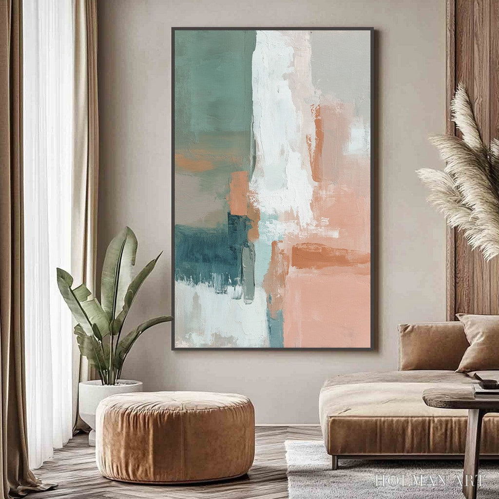 HOLMAN ART Coastal Echoes – Muted Tones Abstract Landscape Painting - image 2