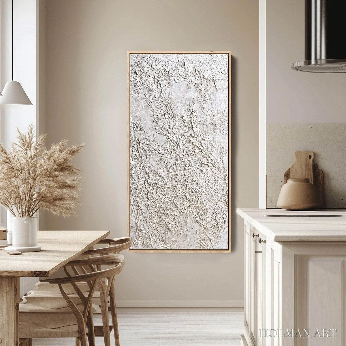 HOLMAN ART Stucco – Heavily Textured Wabi Sabi Abstract Painting - image 4