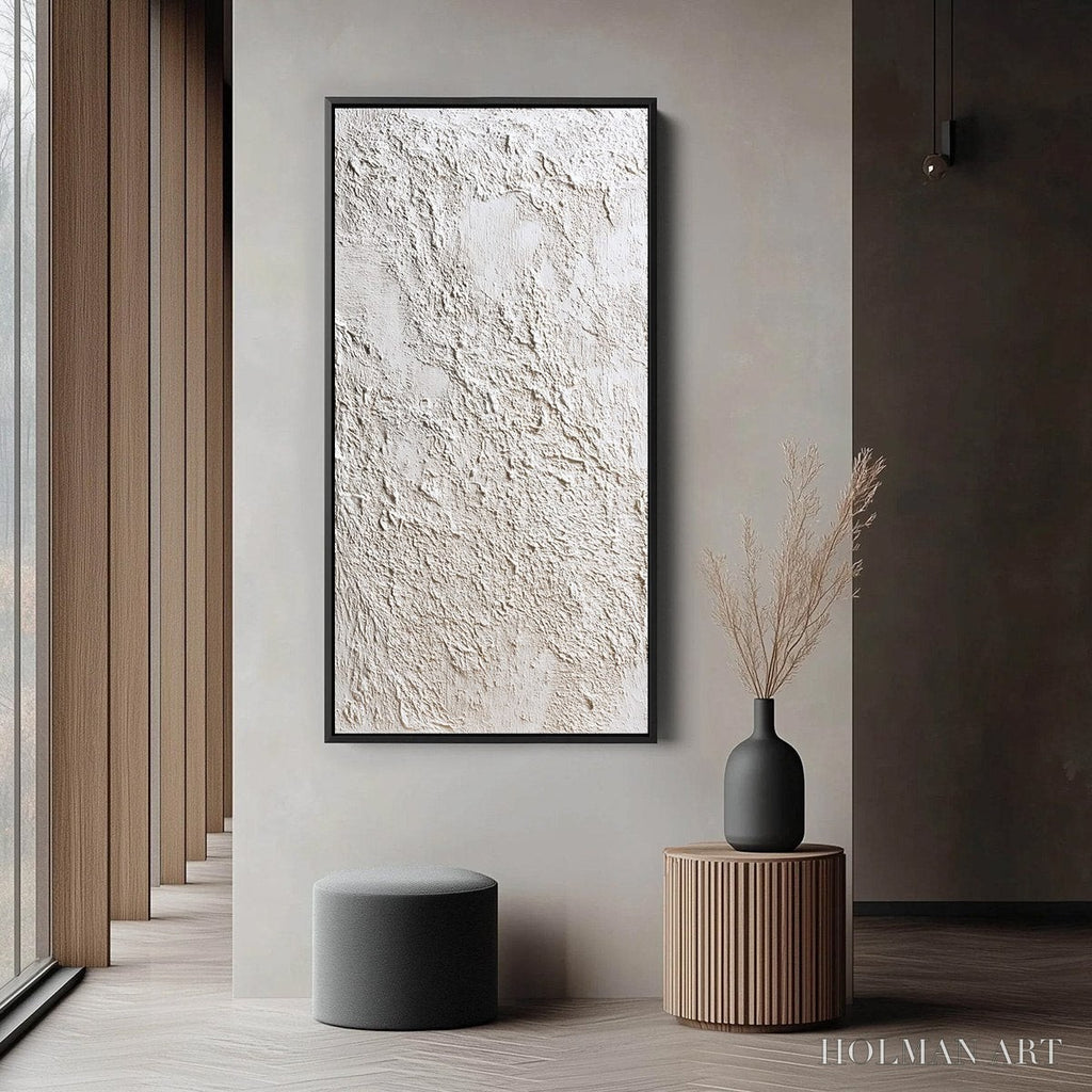 HOLMAN ART Stucco – Heavily Textured Wabi Sabi Abstract Painting - image 6