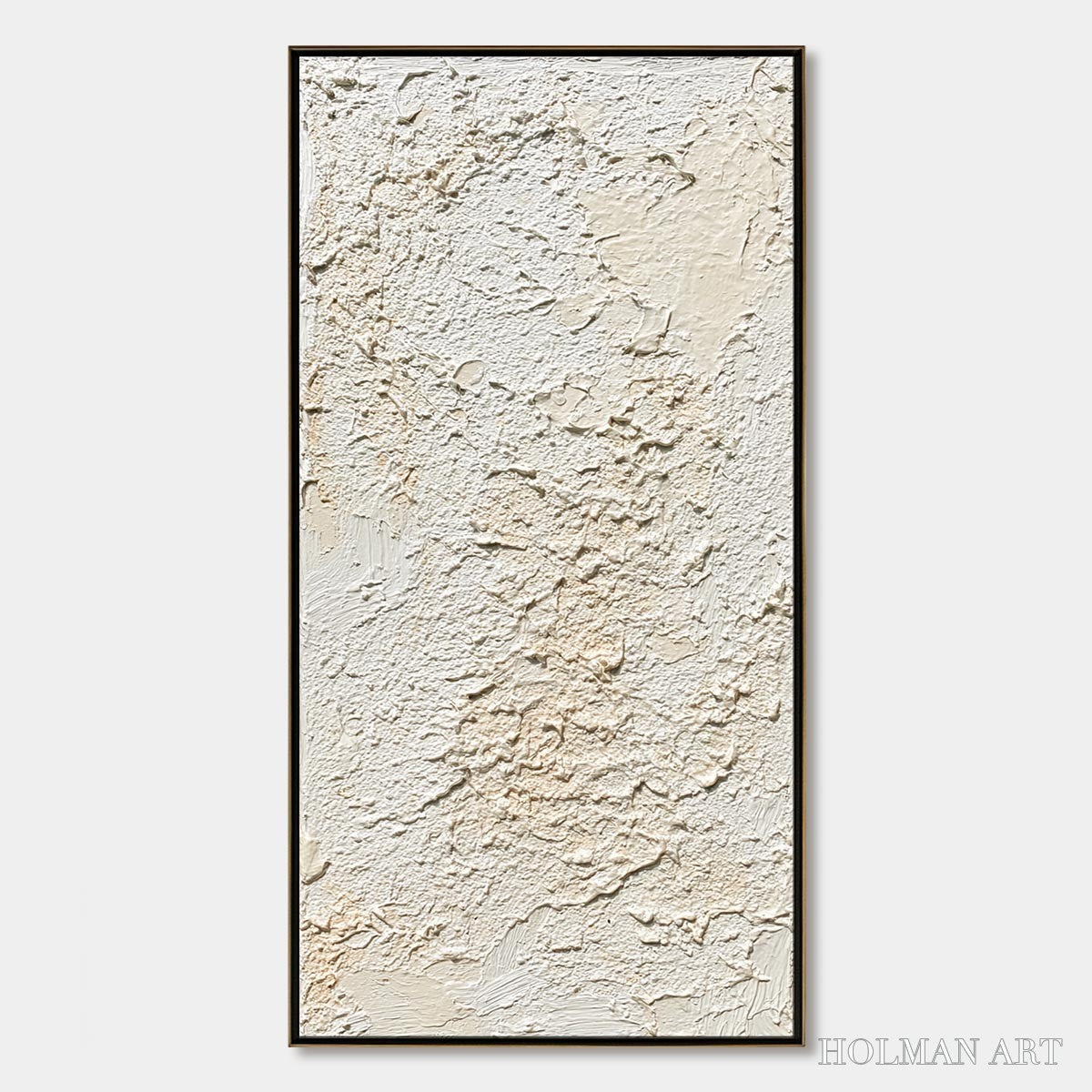 HOLMAN ART Terra Blanca – Heavy Texture Minimalist Wabi Sabi Painting - image 1