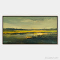 HOLMAN ART Golden Marsh – Abstract Impressionist Landscape Painting - image 1