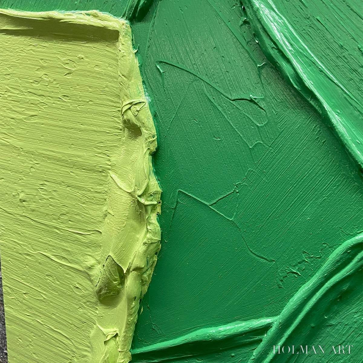 HOLMAN ART Emerald Fairway – Textured Impasto Golf Scene Painting - image 3