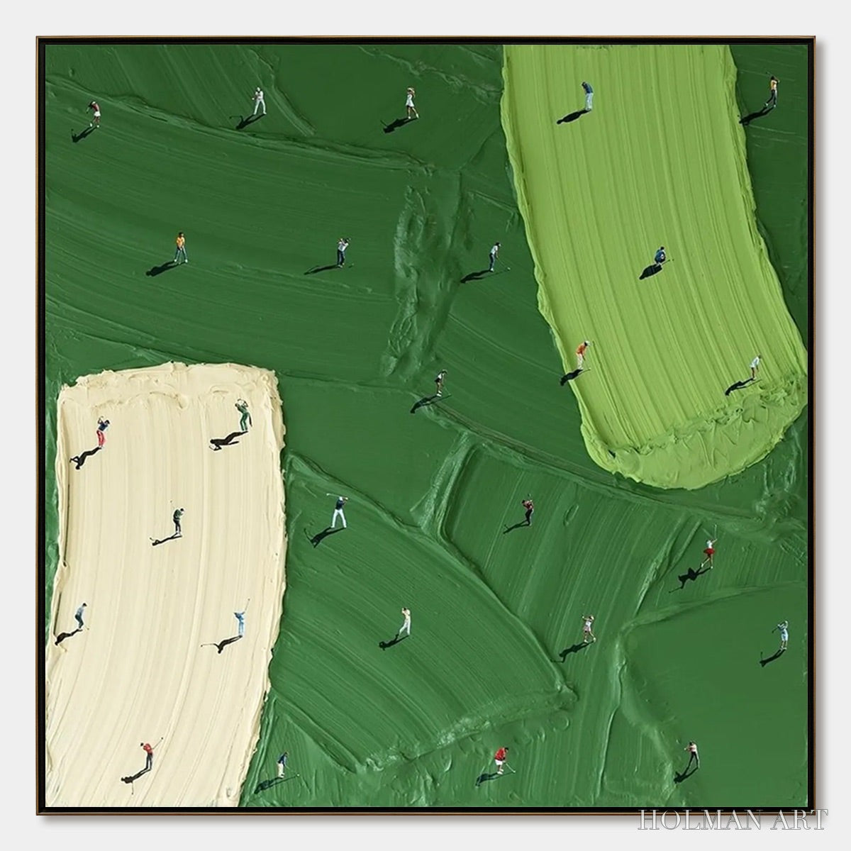 HOLMAN ART Fairway Dance – Textured Impasto Golf Scene Painting - image 1