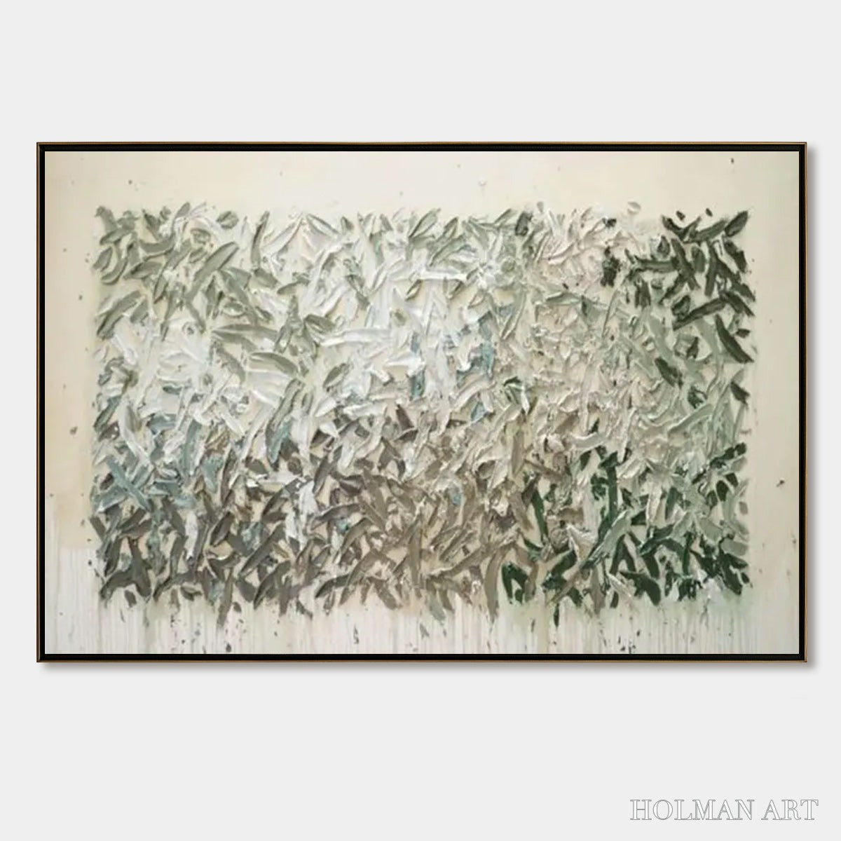HOLMAN ART Whispering Winds – Textured Abstract Landscape Oil Painting - image 1