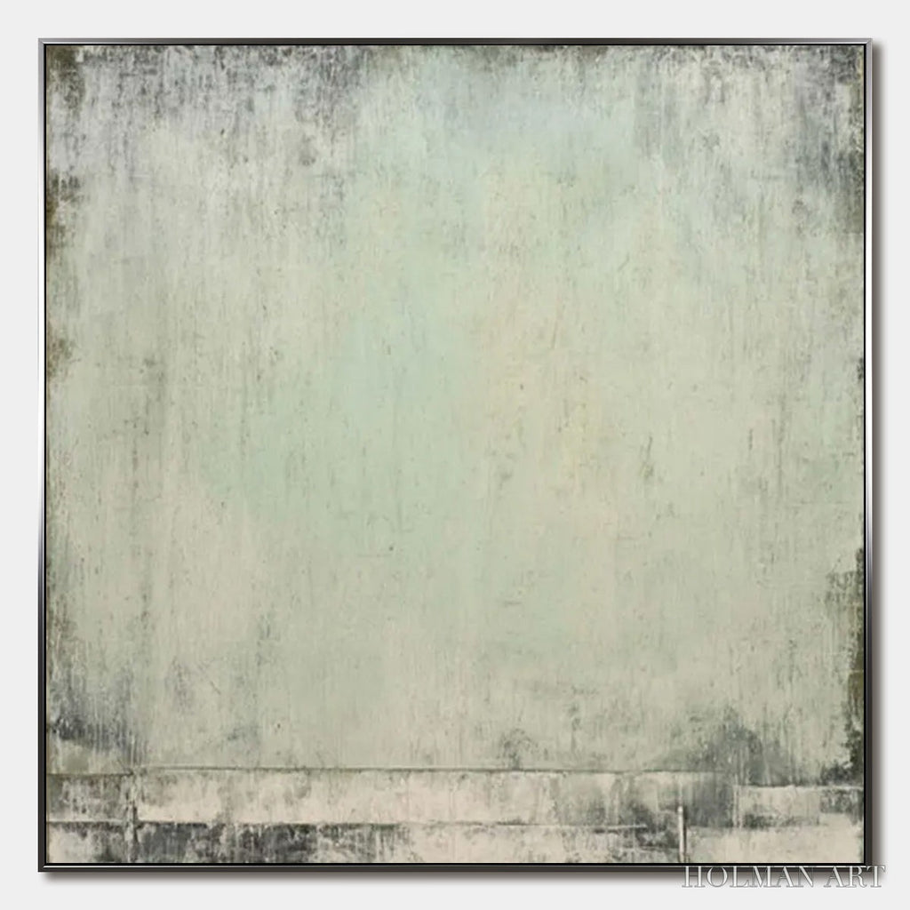 HOLMAN ART Misty Morning – Textured Minimalist Abstract Oil Painting - image 1