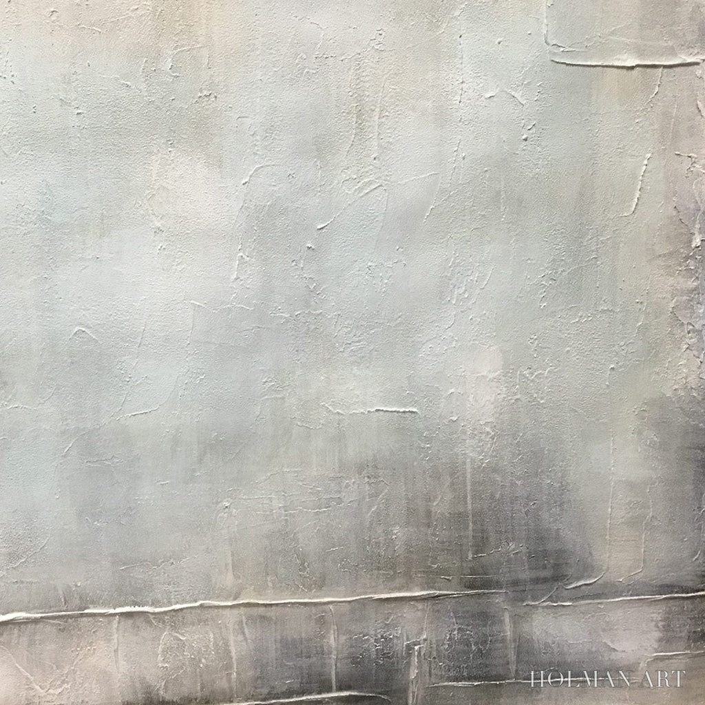 HOLMAN ART Misty Morning – Textured Minimalist Abstract Oil Painting - image 5