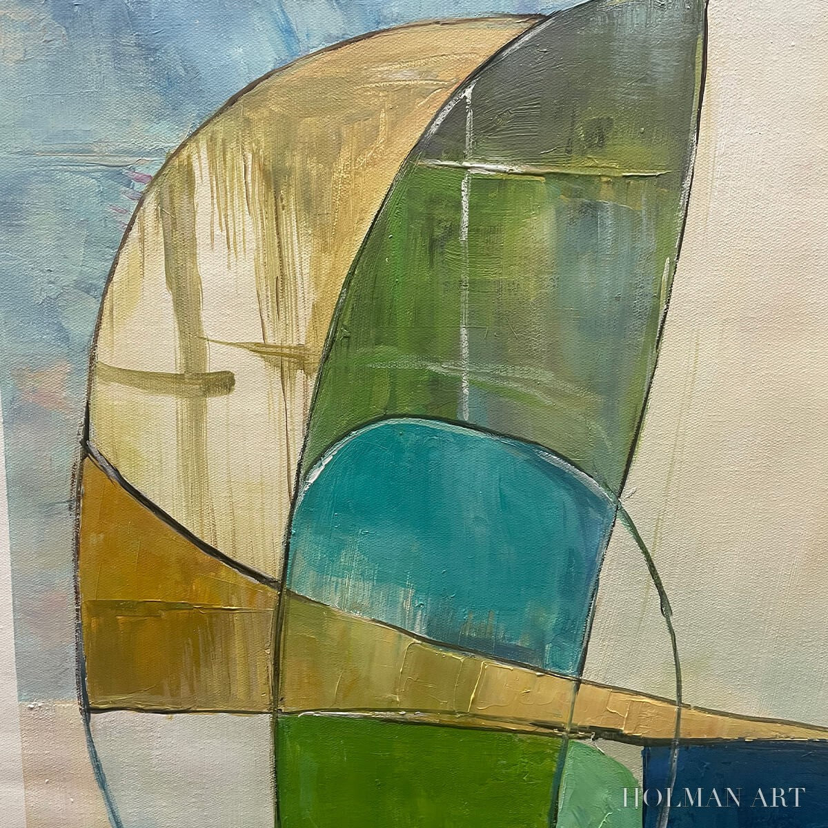HOLMAN ART Strata – Abstract Minimalist-Inspired Oil Painting - image 3