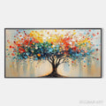HOLMAN ART Rainbow Burst – Textured Impasto Tree of Life Oil Painting - image 1