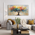 HOLMAN ART Rainbow Burst – Textured Impasto Tree of Life Oil Painting - image 2