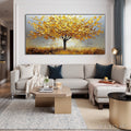 HOLMAN ART Golden Harvest – Textured Impasto Golden Tree Oil Painting - image 2