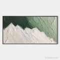 HOLMAN ART Emerald Peaks – Textured Abstract Landscape Oil Painting - image 1