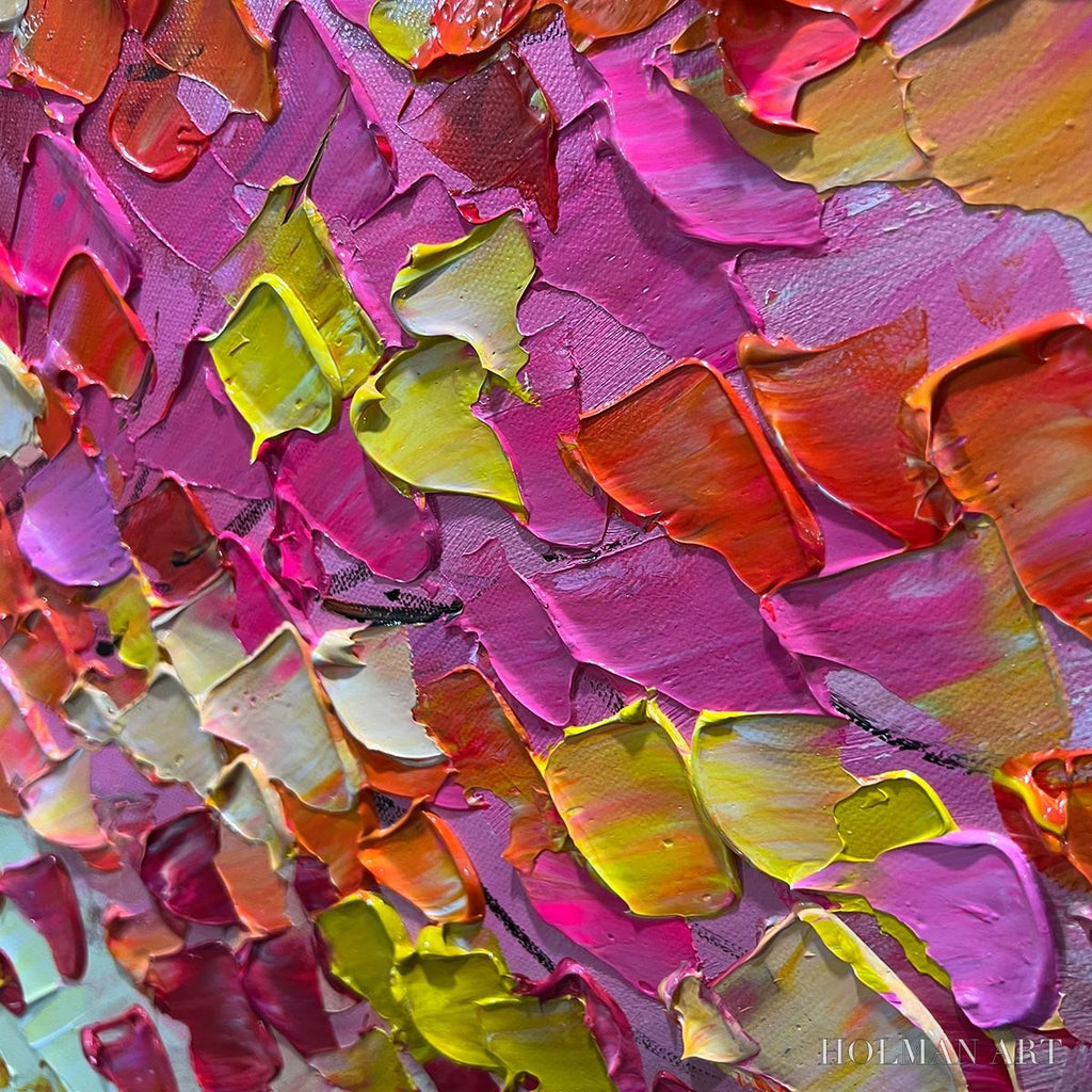 HOLMAN ART Living Rainbow – Textured Impasto Tree of Life Oil Painting - image 3