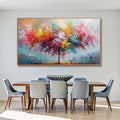 HOLMAN ART Kaleidoscope Dream – Textured Multicolored Tree Oil Painting - image 2
