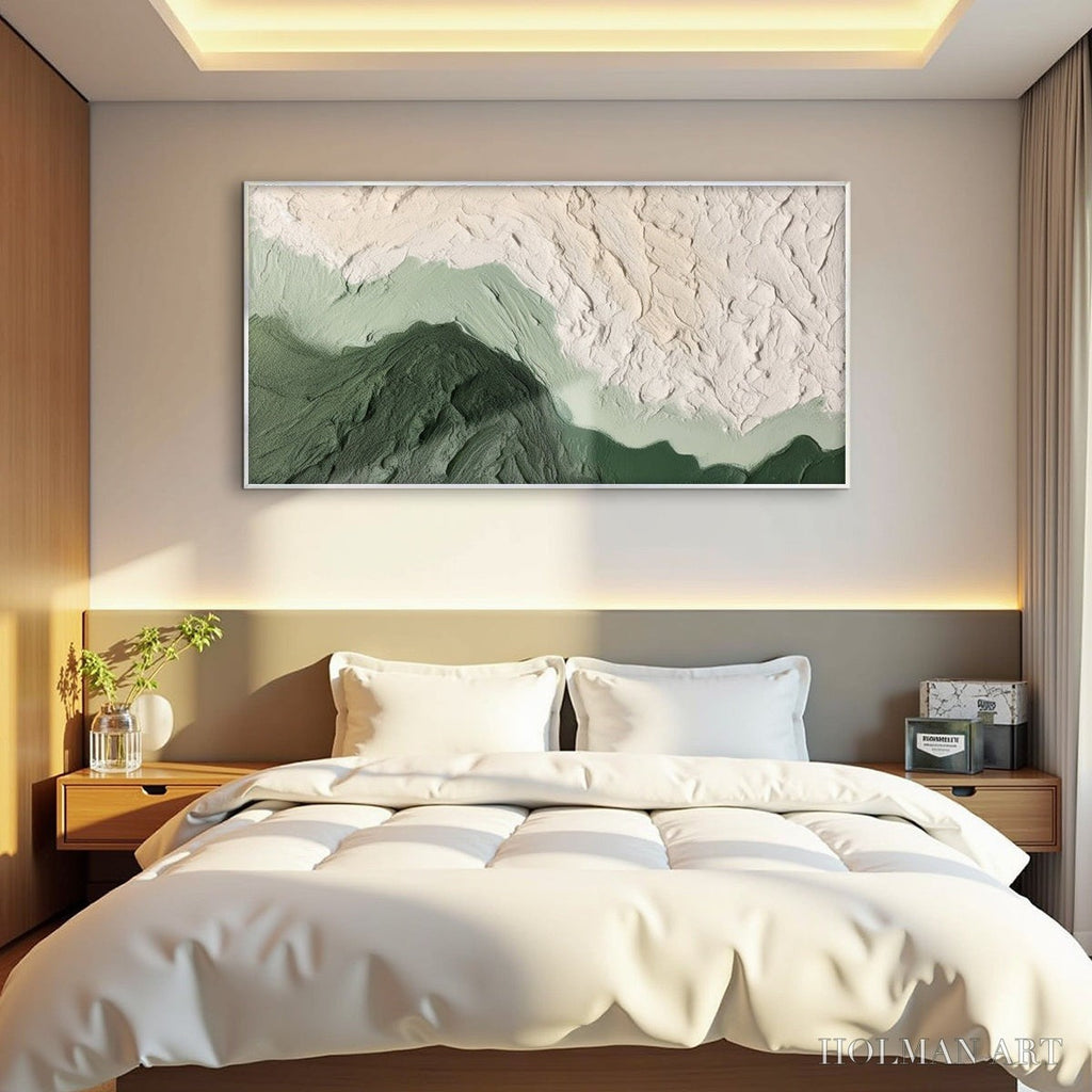 HOLMAN ART Emerald Dusk – Textured Abstract Landscape Oil Painting - image 5