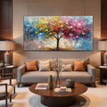HOLMAN ART Spectrum of Joy – Textured Impasto Tree Oil Painting - image 2