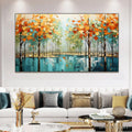 HOLMAN ART Autumn Reflections – Textured Landscape Oil Painting - image 2
