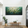 HOLMAN ART Emerald Mosaic – Textured Abstract Landscape Oil Painting - image 2