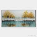 HOLMAN ART Golden Reflections – Serene Landscape Oil Painting - image 1