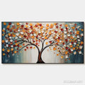 HOLMAN ART Golden Tree of Life – Panoramic Impasto Tree Painting, Textured , Colorful, Living Room - image 1