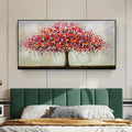 HOLMAN ART Jewel Tree – Colorful Abstract Tree Painting, Impasto Texture, Horizontal Canvas, Modern - image 2