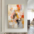 HOLMAN ART Abstract Symphony Ii – Colorful Abstract Painting, Textured , Vertical Canvas, Modern Art - image 2