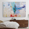 HOLMAN ART Abstract Land – Textured Abstract Painting, Colorful , Modern Art, Panoramic, Horizontal Canvas - image 2