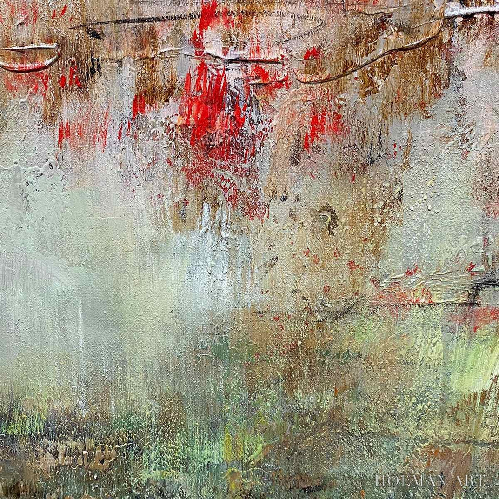 HOLMAN ART Wabi Sabi Terrain – Textured Abstract Landscape Painting, Vertical - image 6