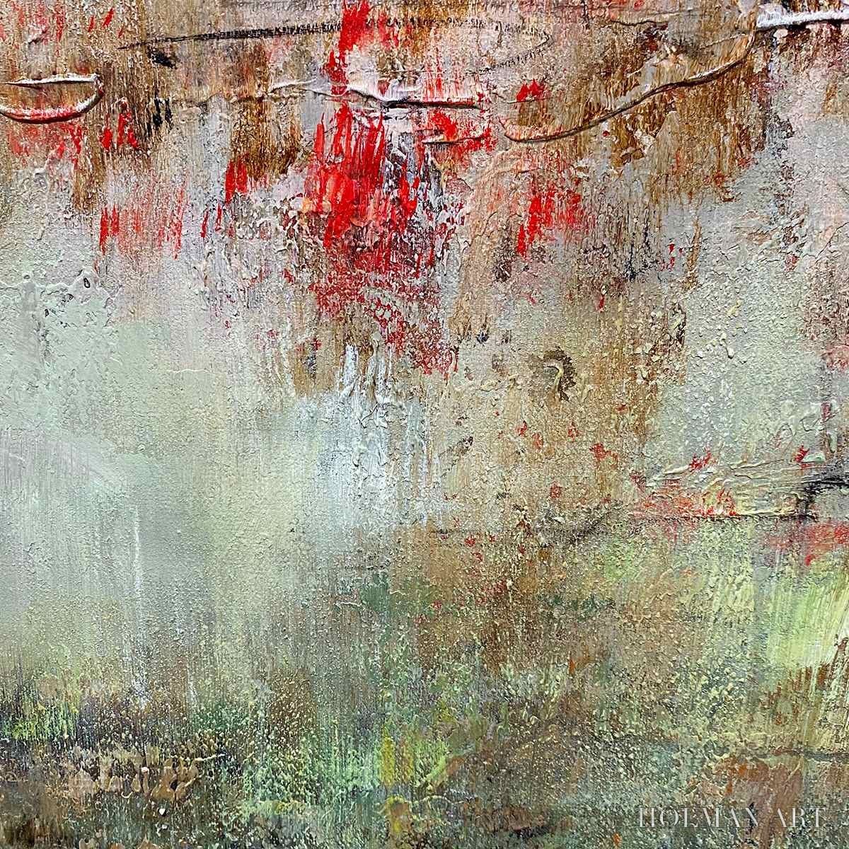 HOLMAN ART Wabi Sabi Terrain – Textured Abstract Landscape Painting, Vertical - image 6