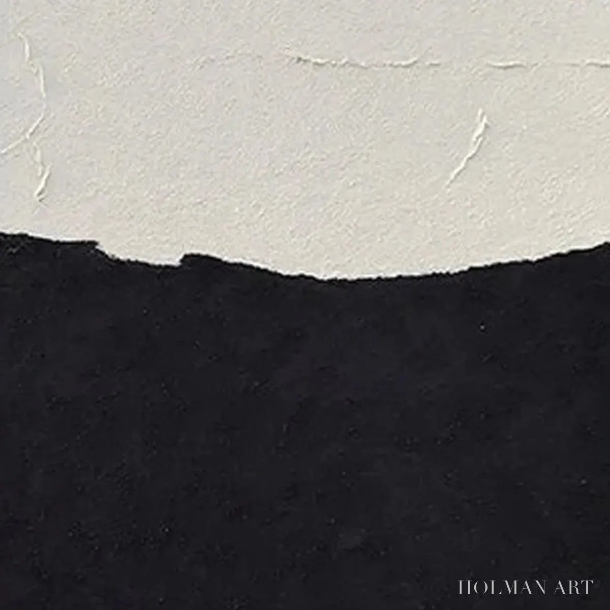 HOLMAN ART Black & White Abstract Landscape Diptych – Textured Abstract Painting Set of 2, Vertical - image 4