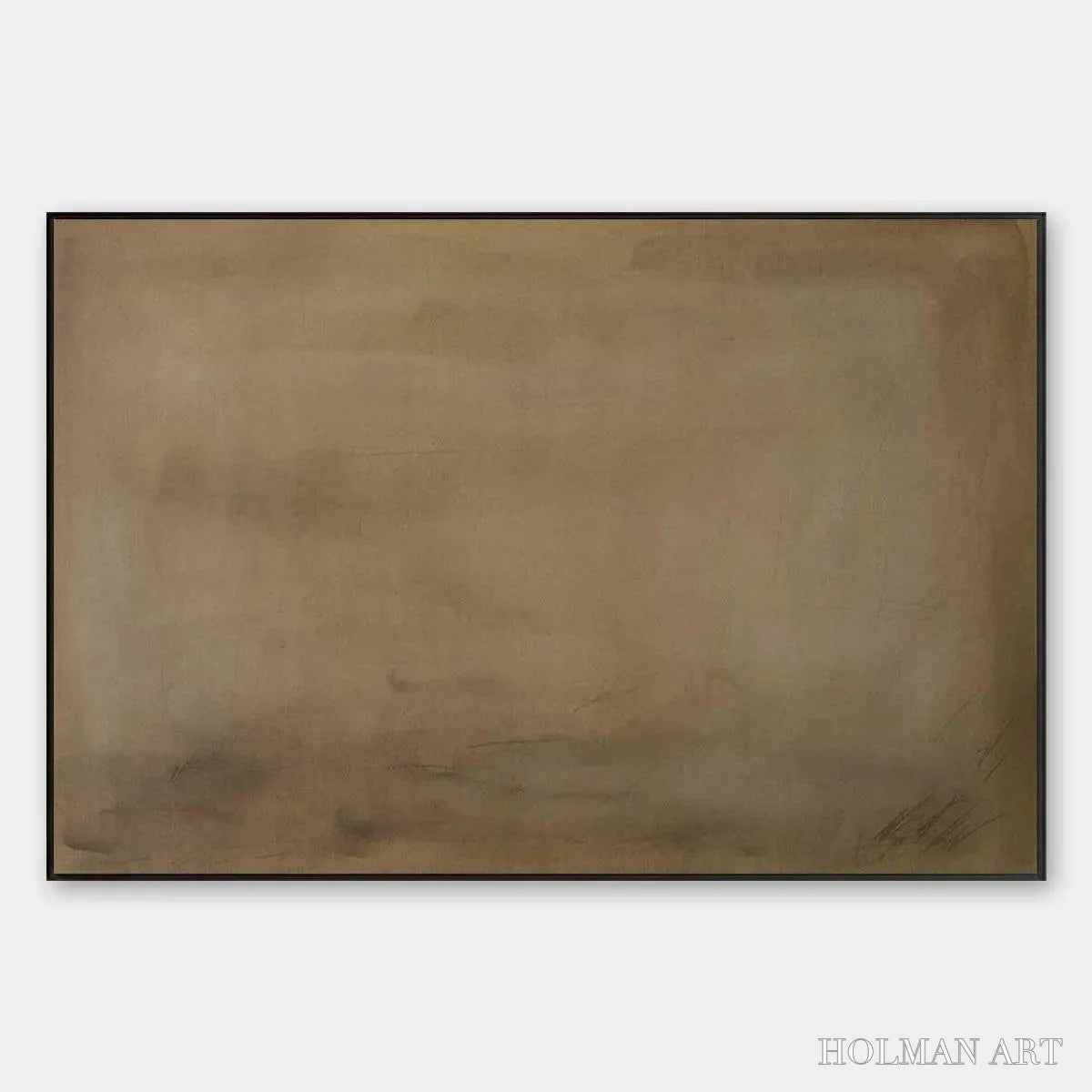 HOLMAN ART Earthy Minimalist Landscape – Minimalist Abstract Painting in Brown - image 1