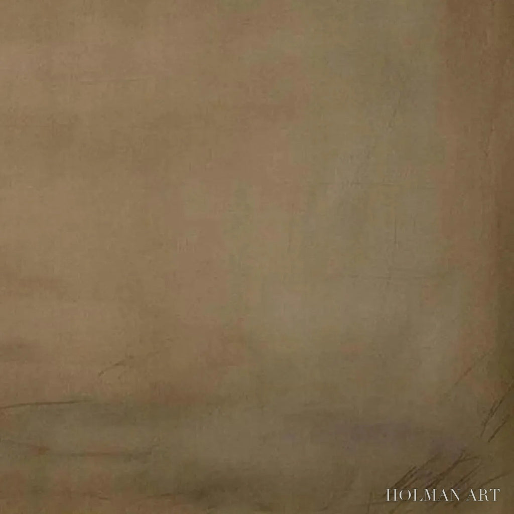 HOLMAN ART Earthy Minimalist Landscape – Minimalist Abstract Painting in Brown - image 3
