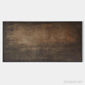 HOLMAN ART Dark Brown Textured Landscape – Abstract Painting in Brown - image 1