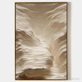 HOLMAN ART White Sand Dunes – Textured Abstract Landscape Painting, Vertical - image 1