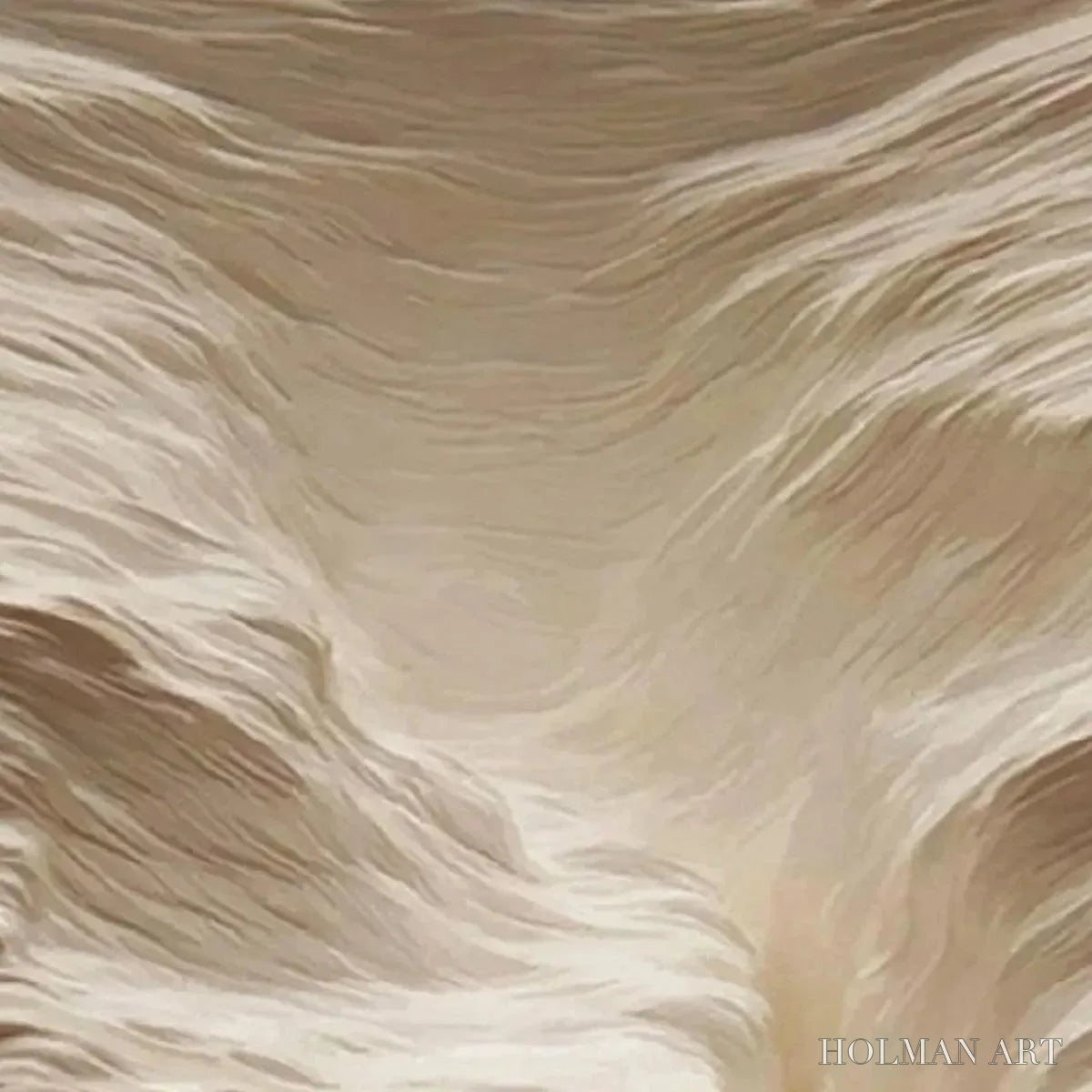 HOLMAN ART White Sand Dunes – Textured Abstract Landscape Painting, Vertical - image 3